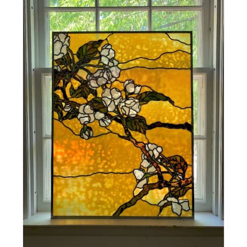 Dr. Thompson Residence | Glasswork in Wall Treatments by Soda Ash & Sand. Item composed of glass