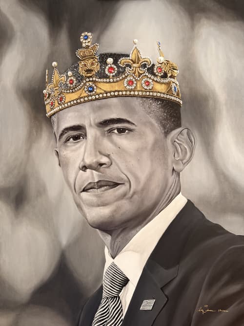 Heavy Is The Head That Wears The Crown | Drawing in Paintings by Bringing Life To Art LLC (B.A.T.L. LLC). Item made of wood with canvas works with contemporary style
