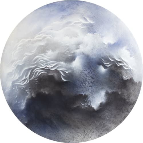 Our breathing souls | Oil And Acrylic Painting in Paintings by Francesca Borgo. Item composed of linen compatible with minimalism and contemporary style