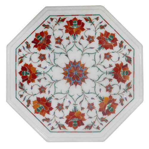 white marble table, coffee table, end table, tabletop | Tables by Innovative Home Decors. Item made of marble compatible with country & farmhouse and art deco style