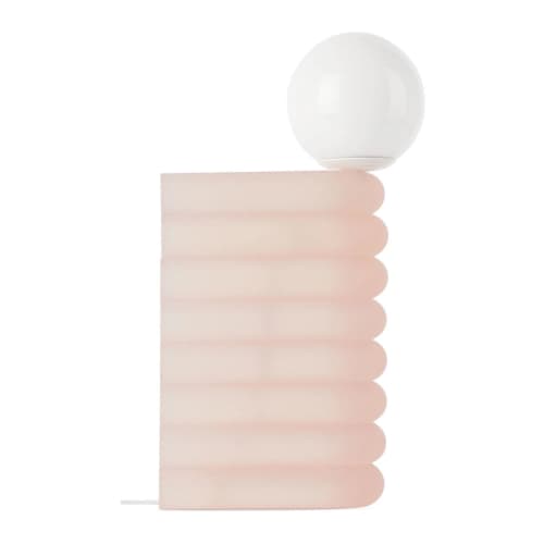 Elio Tall, Lychee | Table Lamp in Lamps by soft-geometry. Item made of synthetic