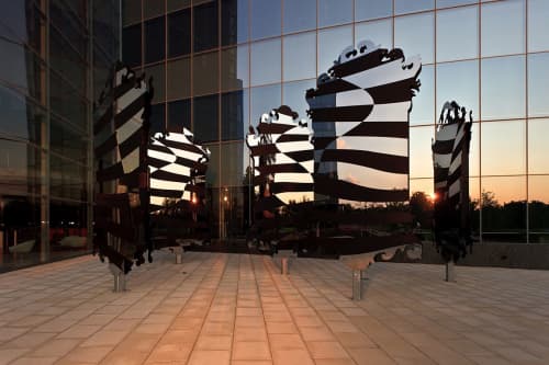 Naval Yard Sculpture Fabrication | Public Sculptures by Amuneal | GSK in Philadelphia. Item composed of metal