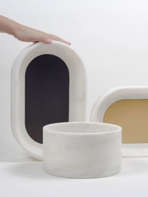 Fondali Emersi | Storage Bin in Storage by gumdesign. Item made of marble compatible with contemporary style