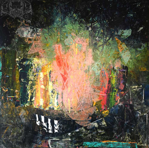 Twin Spirits | Oil And Acrylic Painting in Paintings by Kim Shockley Karelson Art. Item composed of birch wood in boho or contemporary style