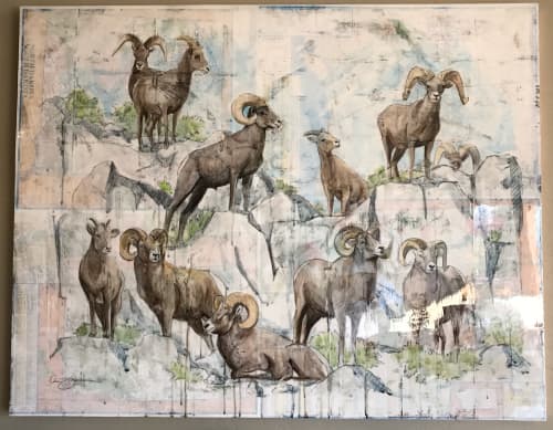 Montana Big Horn Sheep | Paintings by Lisa Gleim Fine Art