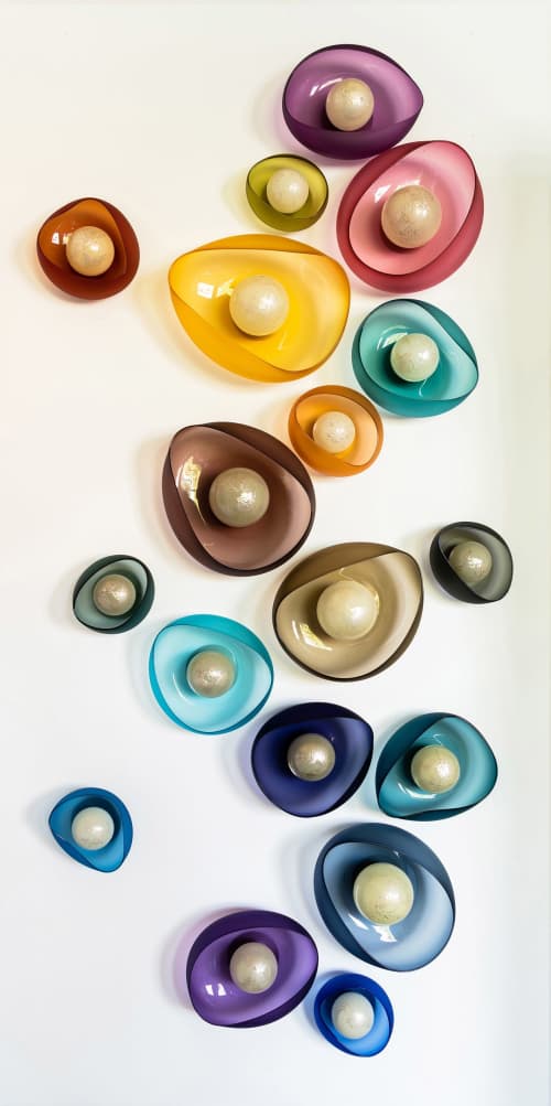 Geo Sconce- Gemma | Sconces by The Goodman Studio. Item made of metal & glass compatible with minimalism and modern style