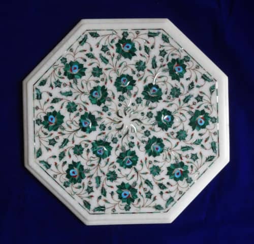 white marble table, coffee table, end table, tabletop | Tables by Innovative Home Decors. Item made of marble works with country & farmhouse & art deco style