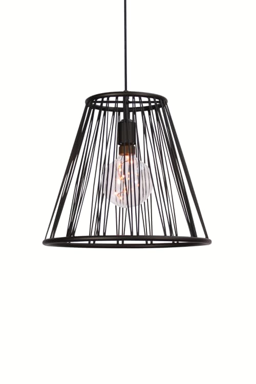 Ome Collection: Basket Pendant | Pendants by Atrix Lighting. Item composed of metal