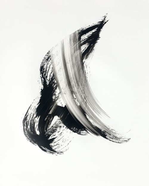 Ampersand | Oil And Acrylic Painting in Paintings by Misty Hughes. Item made of synthetic