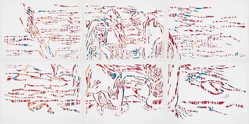 Bathers | Mixed Media by Elvira Dayel. Item composed of paper