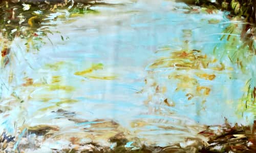Water Colours | Oil And Acrylic Painting in Paintings by Darlene J. Winfield. Item made of synthetic