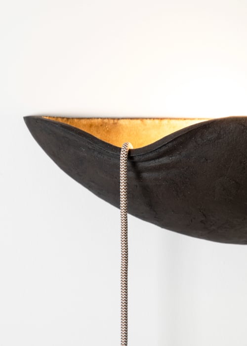 Loma Wall Light - Minimalist Ceramic Sconce by Catalin Filip | Wall Sculpture in Wall Hangings by Catalin Filip. Item made of ceramic works with contemporary & eclectic & maximalism style