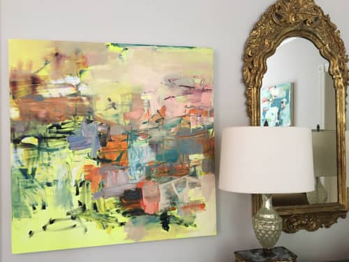 Pasadena | Oil And Acrylic Painting in Paintings by Galen Cheney | Private Residence, New Canaan in New Canaan. Item made of canvas & synthetic