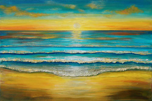 Fresh Tide — Original Oil Painting | Oil And Acrylic Painting in Paintings by DaggArt. Item composed of canvas