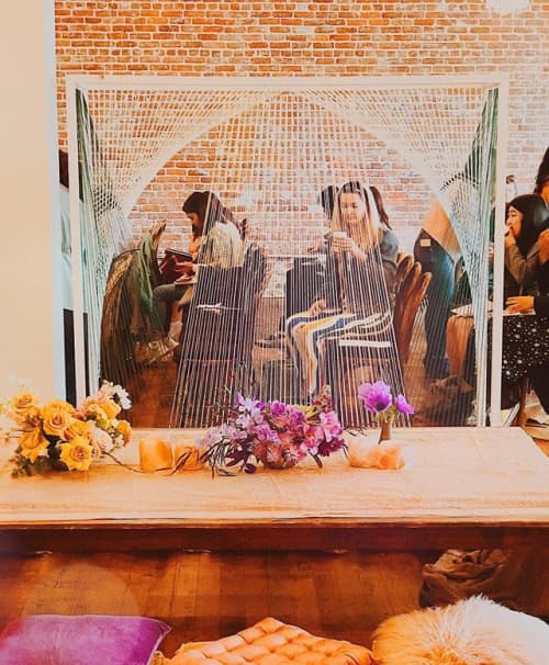 Fiber Art Sculpture | Sculptures by Tiffany Lusteg | Franciscan Gardens in San Juan Capistrano. Item made of fabric with fiber