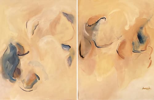 AL AMANECER | Oil And Acrylic Painting in Paintings by Cecilia Arrospide. Item composed of canvas