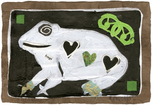 Frog | Prints by Pam (Pamela) Smilow. Item made of paper