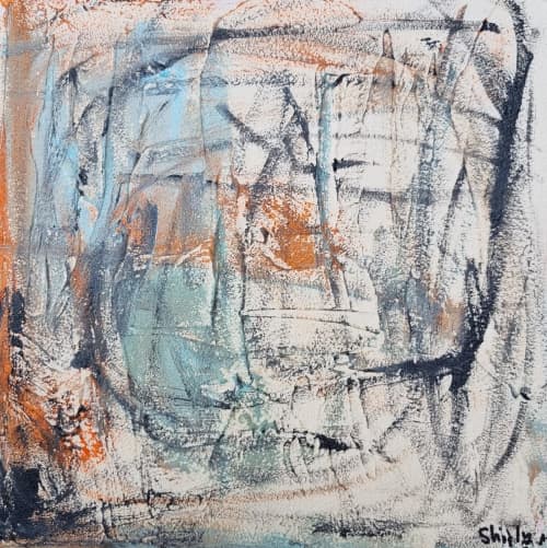 "Between Seasons" | Oil And Acrylic Painting in Paintings by Shirly Maimom Art. Item composed of canvas and synthetic in contemporary or art deco style