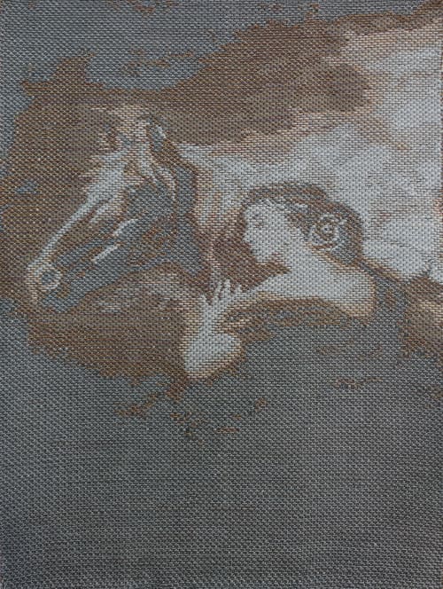 A Dream couple | Tapestry in Wall Hangings by Outi Martikainen. Item made of fiber