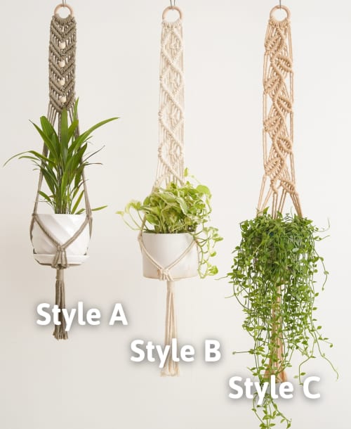 Macrame Plant Hanger, Boho Plant Holder by BeanDaikon | Wescover Plants &  Landscape