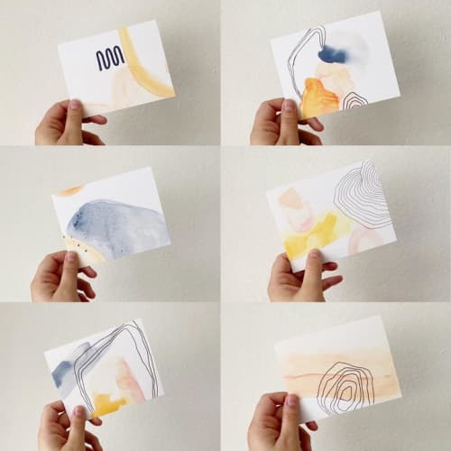 Mixed Set Of Blank Cards | Gift Cards by Quinn Dimitroff. Item made of paper