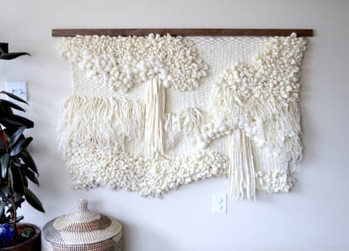Blanche Weaving | Macrame Wall Hanging in Wall Hangings by Camille McMurry. Item composed of fiber compatible with minimalism and modern style