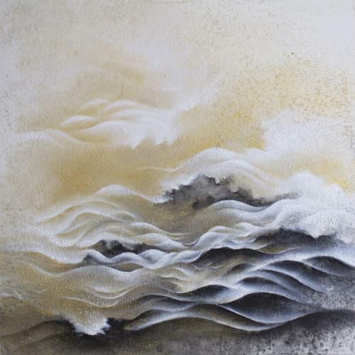 Endless flow | Oil And Acrylic Painting in Paintings by Francesca Borgo. Item made of synthetic compatible with minimalism and contemporary style