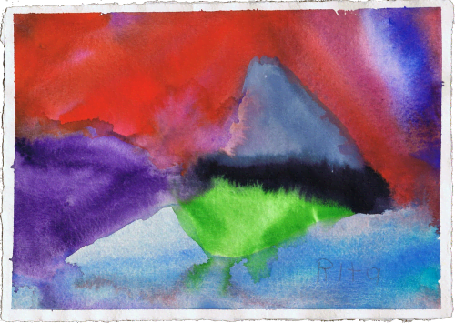 Iceland - Original Watercolor | Watercolor Painting in Paintings by Rita Winkler - My Art, My Shop -by Rita ... Where Every Stroke Speaks of Joy and Inclusion. Item made of paper compatible with contemporary and coastal style