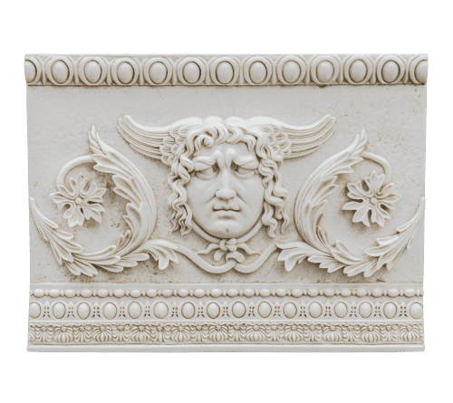 Medusa Relief Made with Compressed Marble Powder Statue | Wall Sculpture in Wall Hangings by LAGU. Item made of marble
