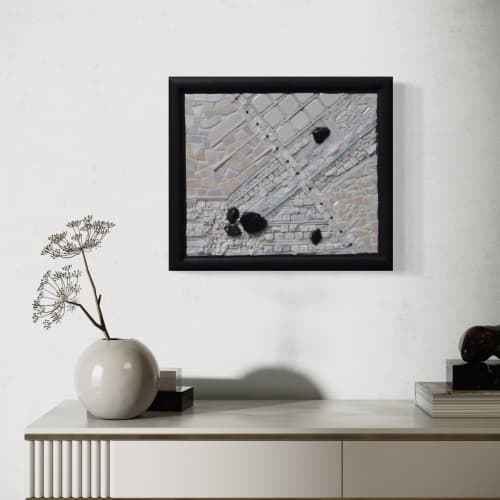 In Search of Solitude | Wall Sculpture in Wall Hangings by Gila Mosaics Studio. Item composed of ceramic & glass compatible with boho and minimalism style