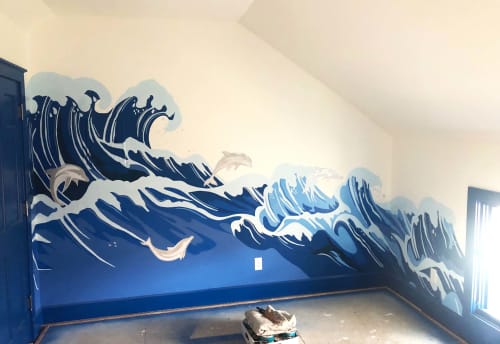 Blue Wave | Murals by Josh Scheuerman