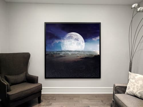 Desert Moon, Black Sunset | Photography by Alice Zilberberg. Item composed of paper