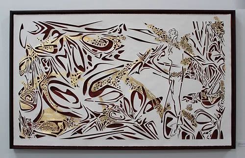 Moon Light | Drawings by Elvira Dayel. Item composed of wood and paper