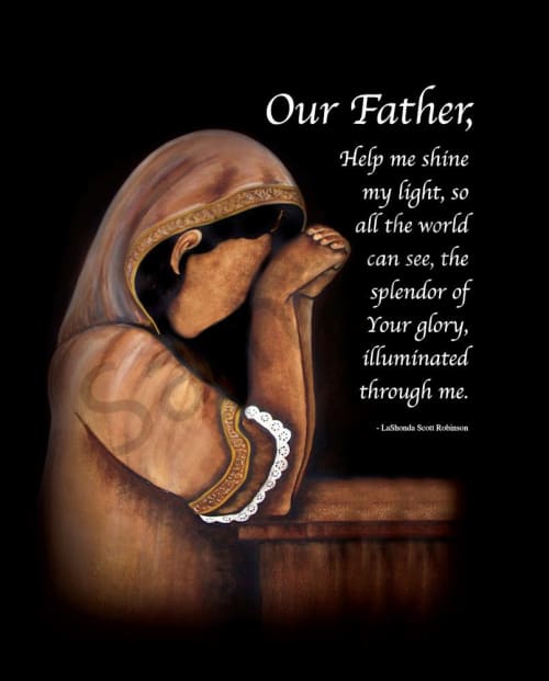 Our Father (Poetry Print) | Prints by LaShonda Scott Robinson. Item made of paper compatible with contemporary and traditional style