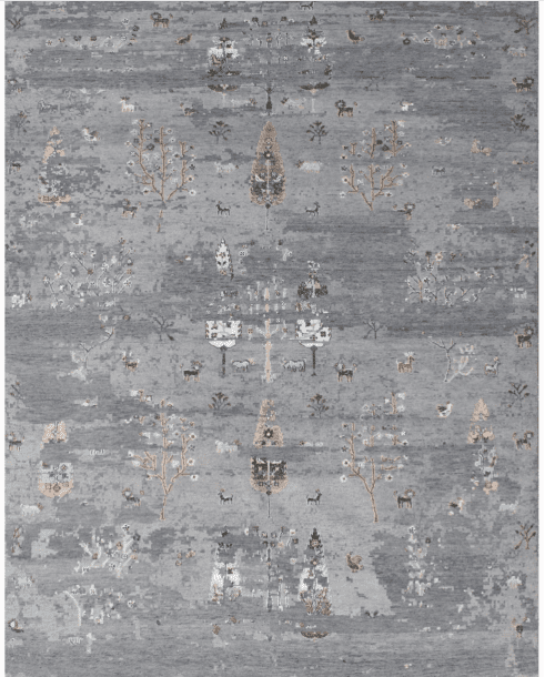 Fuse - A300 | Hand Knotted Rugs | Area Rug in Rugs by Mayfair Rugs. Item composed of bamboo and wool in art deco or modern style