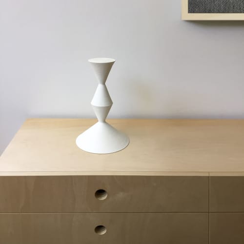 Ceramic Cone Sculpture 11 | Sculptures by Zuzana Licko. Item composed of stoneware in modern style