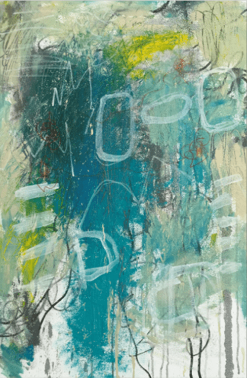 'Peacock' | Paintings by Christina Twomey Art + Design. Item composed of canvas compatible with minimalism and contemporary style