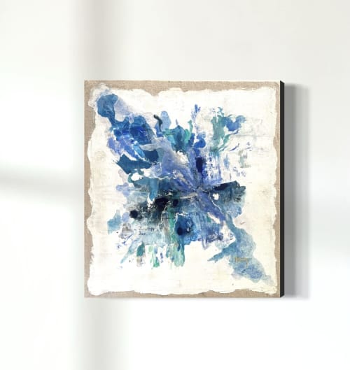 Spring of living water - Mixed media | Oil And Acrylic Painting in Paintings by HEIDY GONZALEZ - GONZALEZ ART DESIGN. Item composed of canvas in contemporary or art deco style