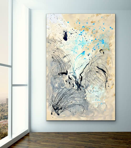 Tranquility | 42x64 | Large Abstract Wall Art | Oil And Acrylic Painting in Paintings by Jacob von Sternberg Large Abstracts. Item made of canvas with synthetic