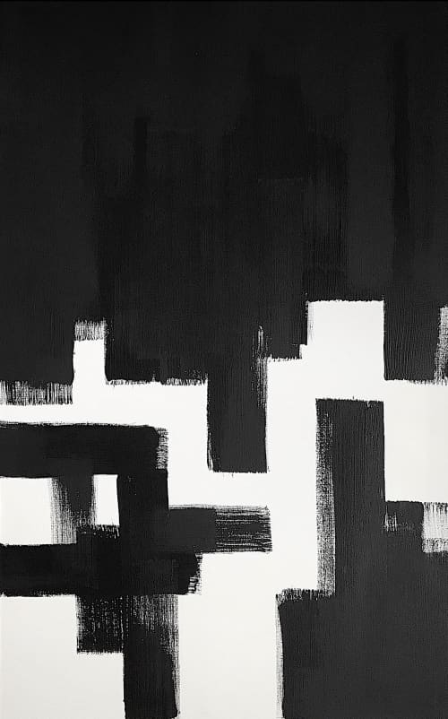 'GLASGOW' | Oil And Acrylic Painting in Paintings by Linnea Heide contemporary fine art