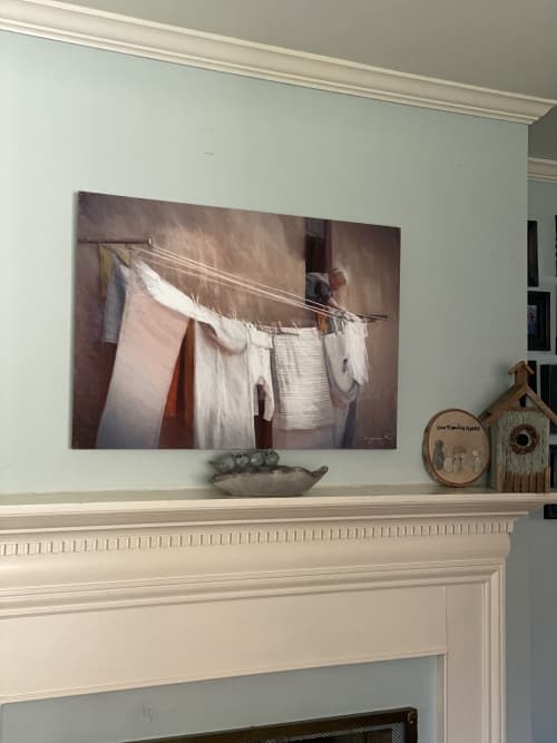 Laundry Lady Italy | Photography by Suzann Kaltbaum. Item composed of metal