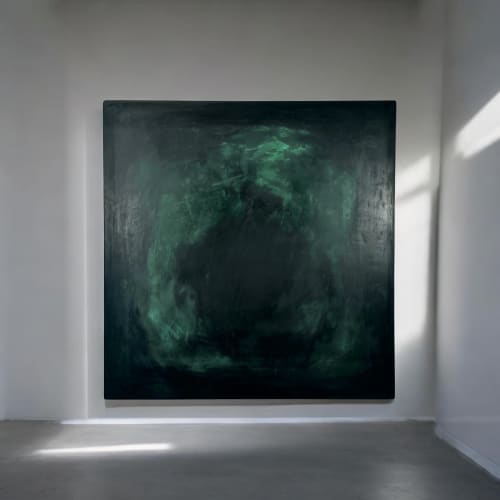 INSIDE OUT · Shades of Green | INSIDE OUT Collection | Wall Sculpture in Wall Hangings by Sizmari. Item composed of fiber in minimalism or contemporary style