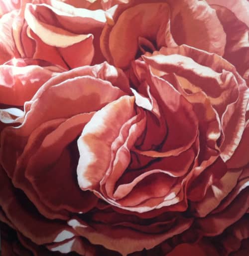 Courage of Heart | Oil And Acrylic Painting in Paintings by Chloe Hedden. Item composed of paper