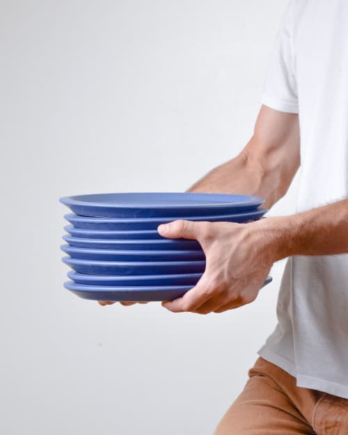 Stone Blue Dinner set | Ceramic Plates by Stone + Sparrow