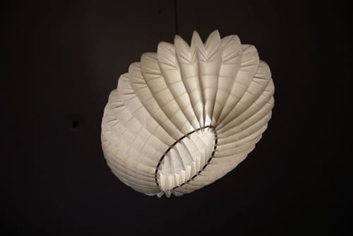 Pebble | Pendants by Jiangmei Wu. Item composed of steel and paper