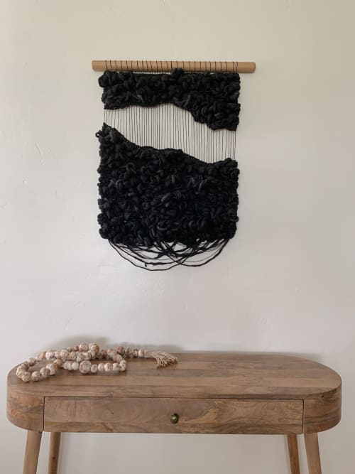 Woven Wall Art with Textural Depth "Within the Wound" | Wall Sculpture in Wall Hangings by Rebecca Whitaker Art. Item composed of wood and cotton in boho or minimalism style