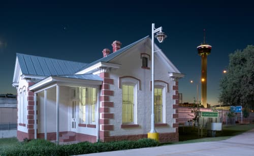 Tricentennial Clock | Decorative Objects by Ansen Seale | Alamodome in San Antonio. Item composed of wood & synthetic