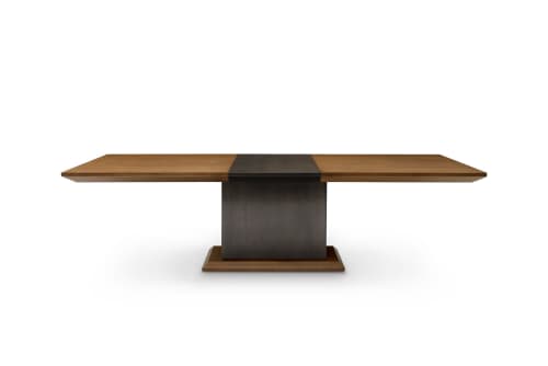 Barcelona Dining table Walnut | Tables by Greg Sheres. Item made of walnut