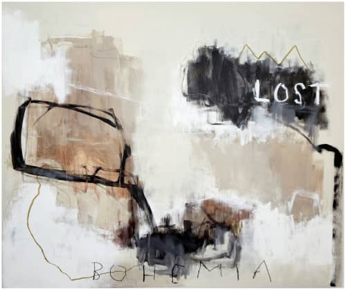 Lost Bohemia | Oil And Acrylic Painting in Paintings by Patrick Skals Art. Item composed of canvas and synthetic in contemporary or japandi style