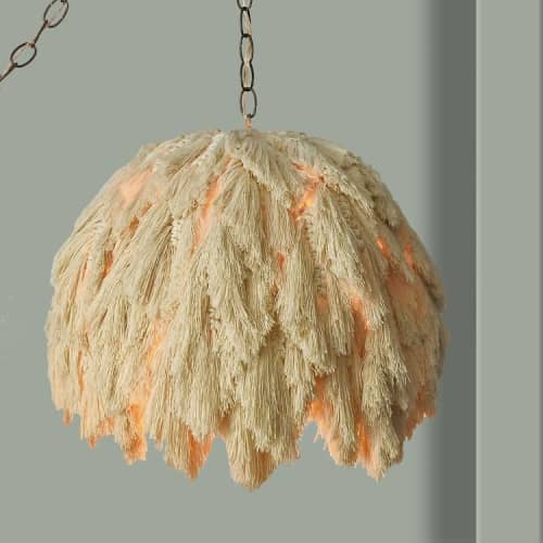 The Rococó Handmade Chandelier | Chandeliers by Sand+Suede. Item composed of fiber